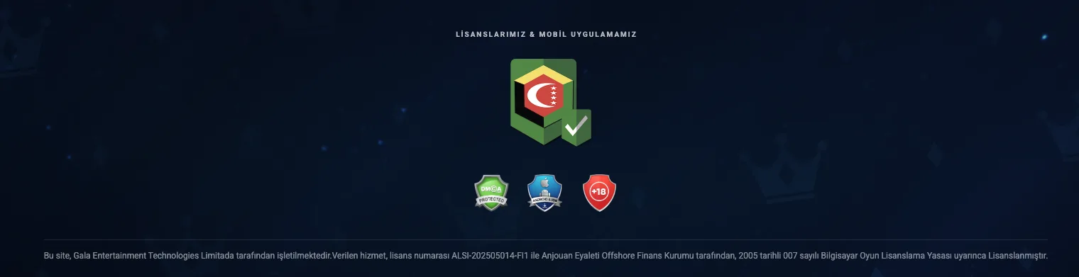 Padişahbet altbilgisi: Anjouan Offshore Finans Kurumu lisans bilgisi ve 18+ ibaresi